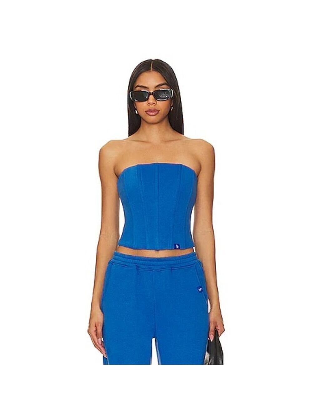 Women's ATOIR Blue The Corset Crop Top M
